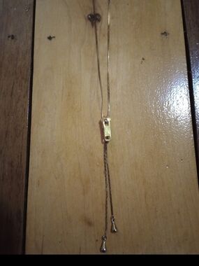 Gold Slide Lariat Necklace - Women Jewelry